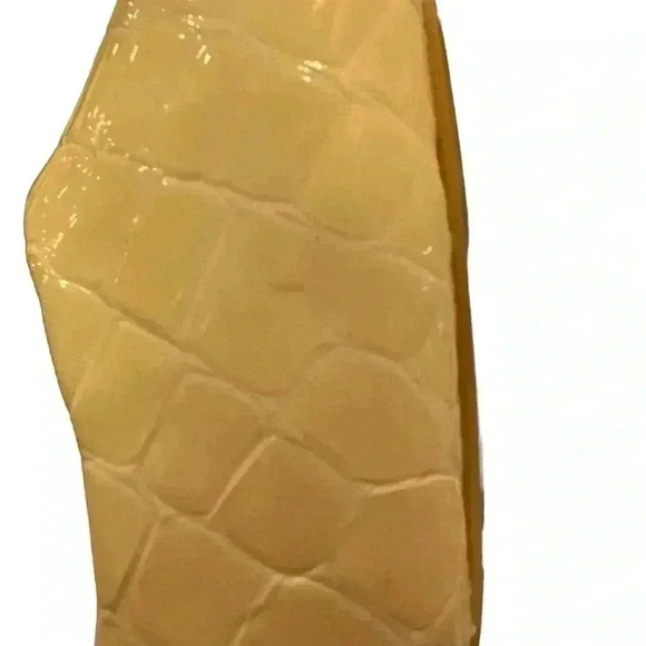 - Karl Langerfeld Paris Royale White Leather Reptile Print Heels in Size 6… - Picture 7 of 8